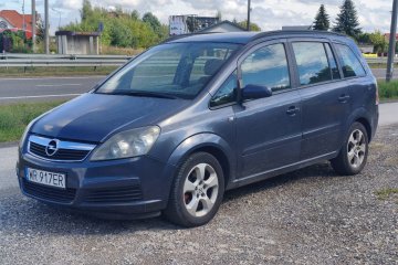 OPEL ZAFIRA 1.9 CDTI 7 osobowy Piękna pomaranczowo grafitowa tapicerka
