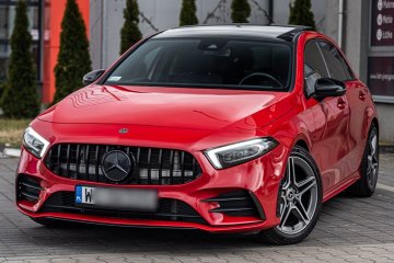 Mercedes A 180d 2019 45TysKm AMG Line Panorama Automat Tablety REDHOT