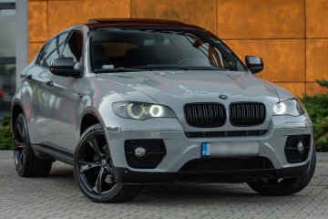 BMW X6 3.0BiTD Xdrive Nardo Gray HeadUp 2xMonitory Czarny sufit JEDYN